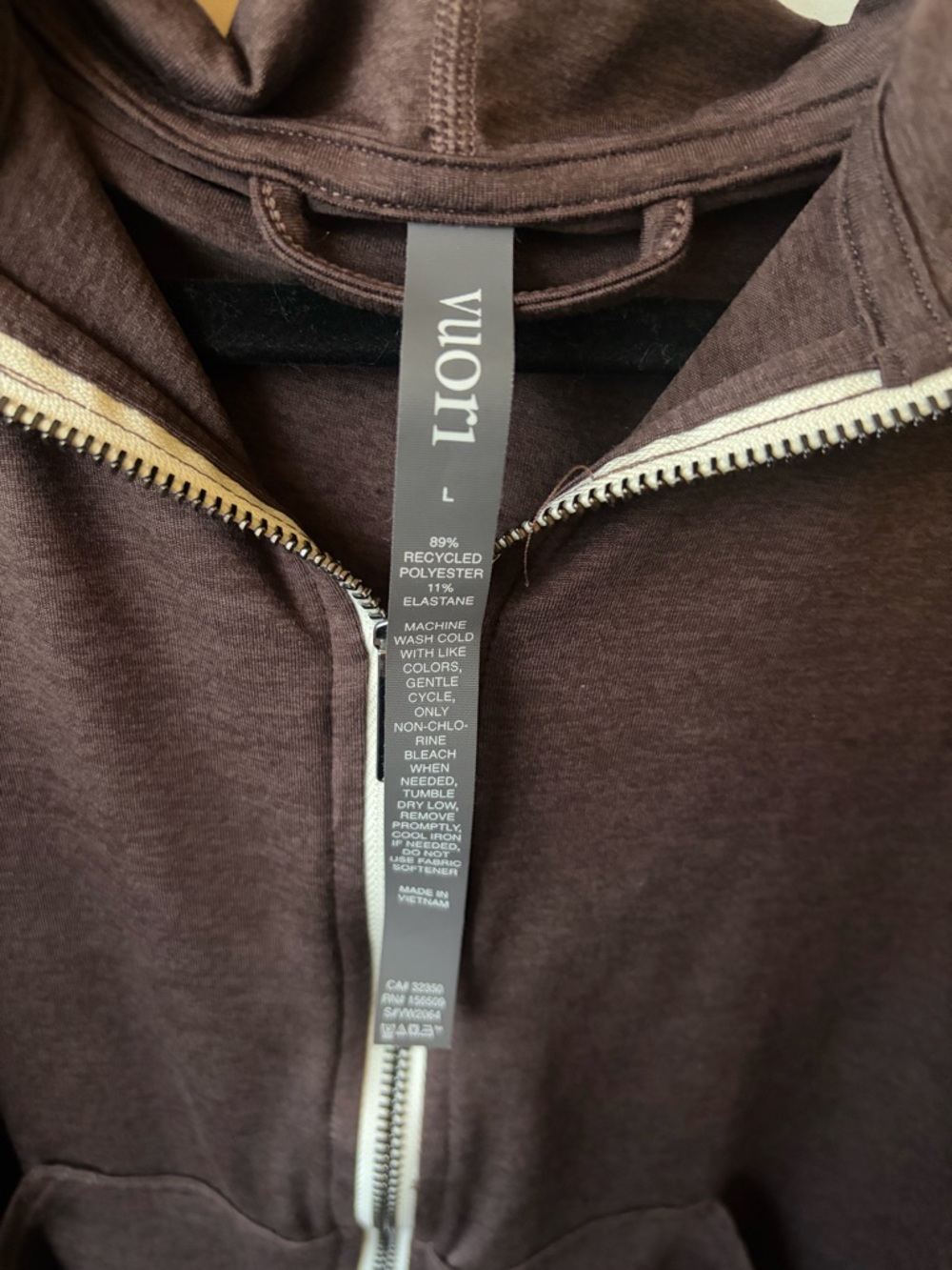Vuori Brown Zip Hoodie & Joggers Set - Picture 3 of 4